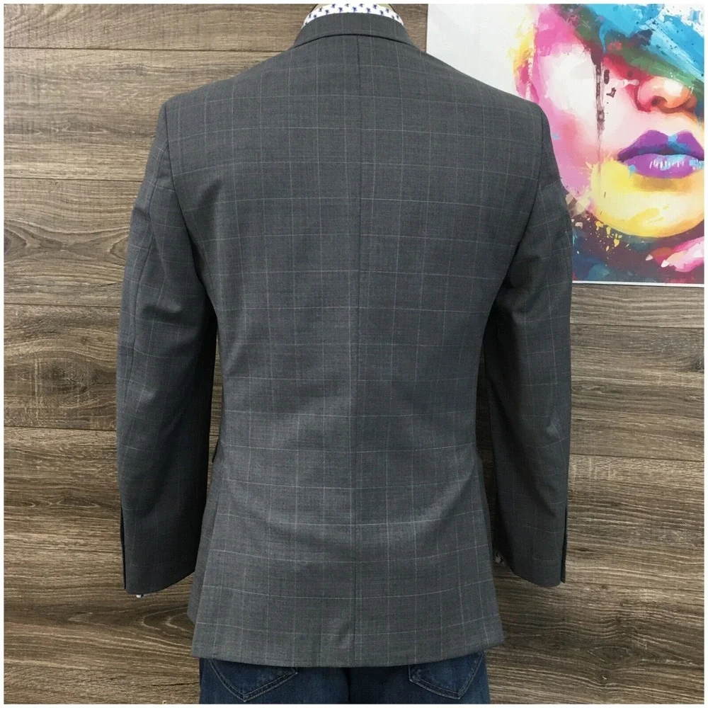 TOMMY HILFIGER Mens Blazer Sport Coat Casual Jacket‎ Size 38R Classic Wool Suit